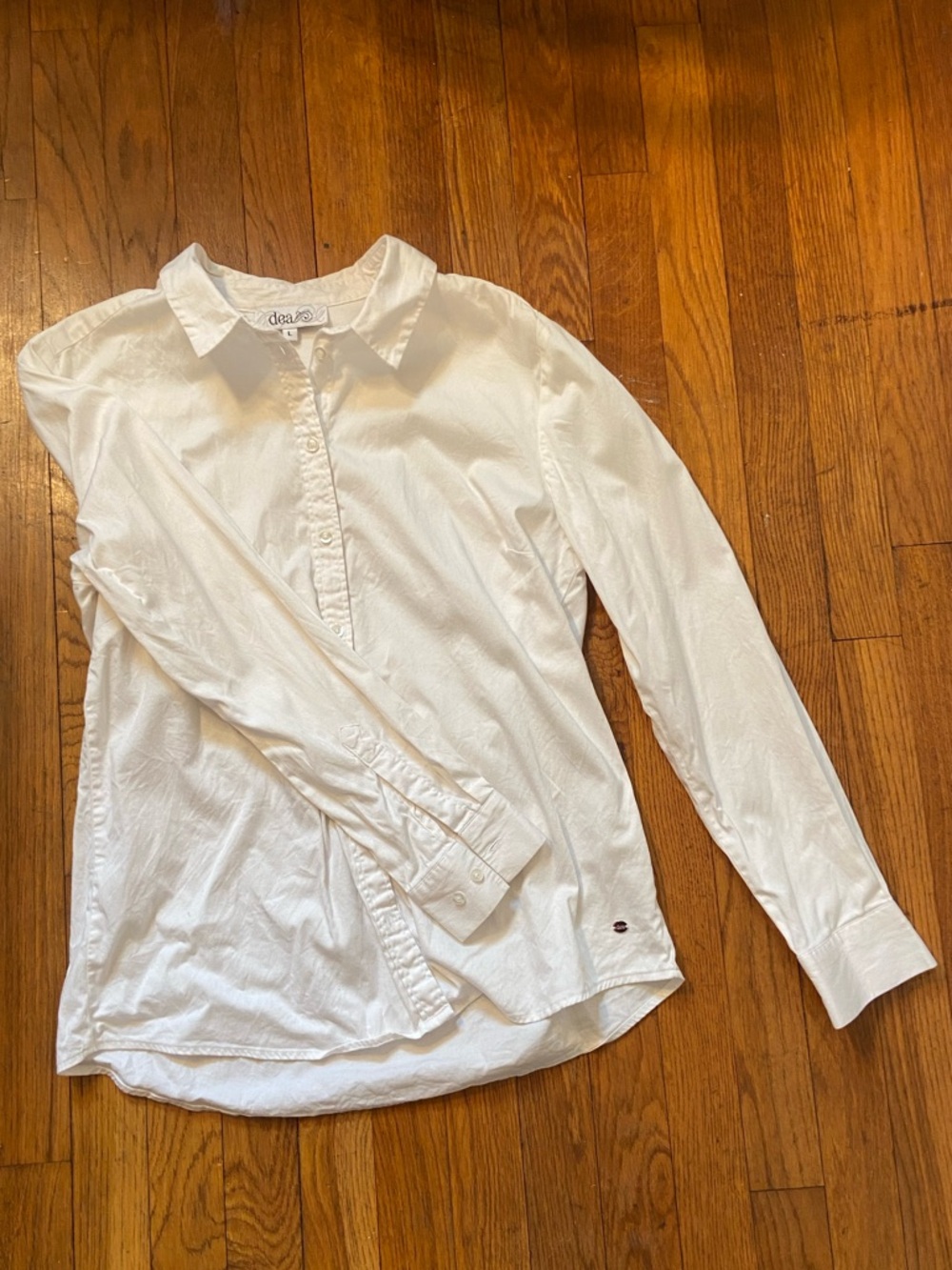White Button-Down Shirt - ceeCee